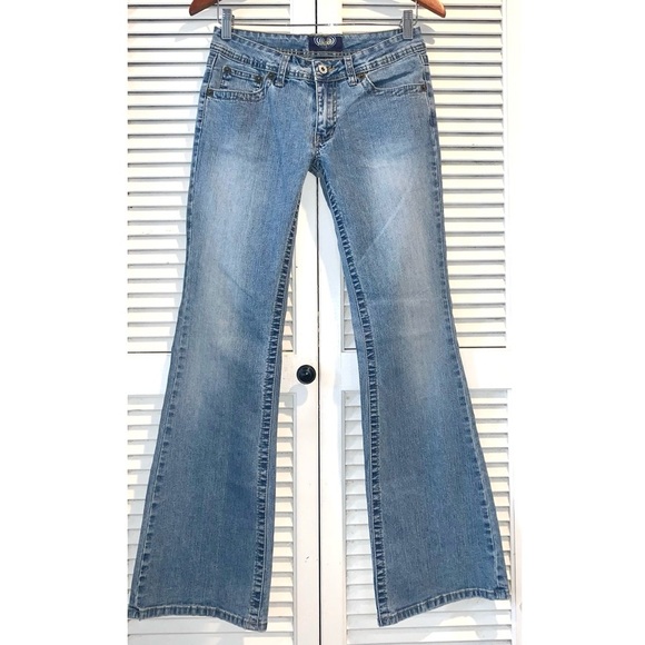 Vintage Y2K Angels lowrise flare Jeans women’s size 9 - Picture 1 of 8